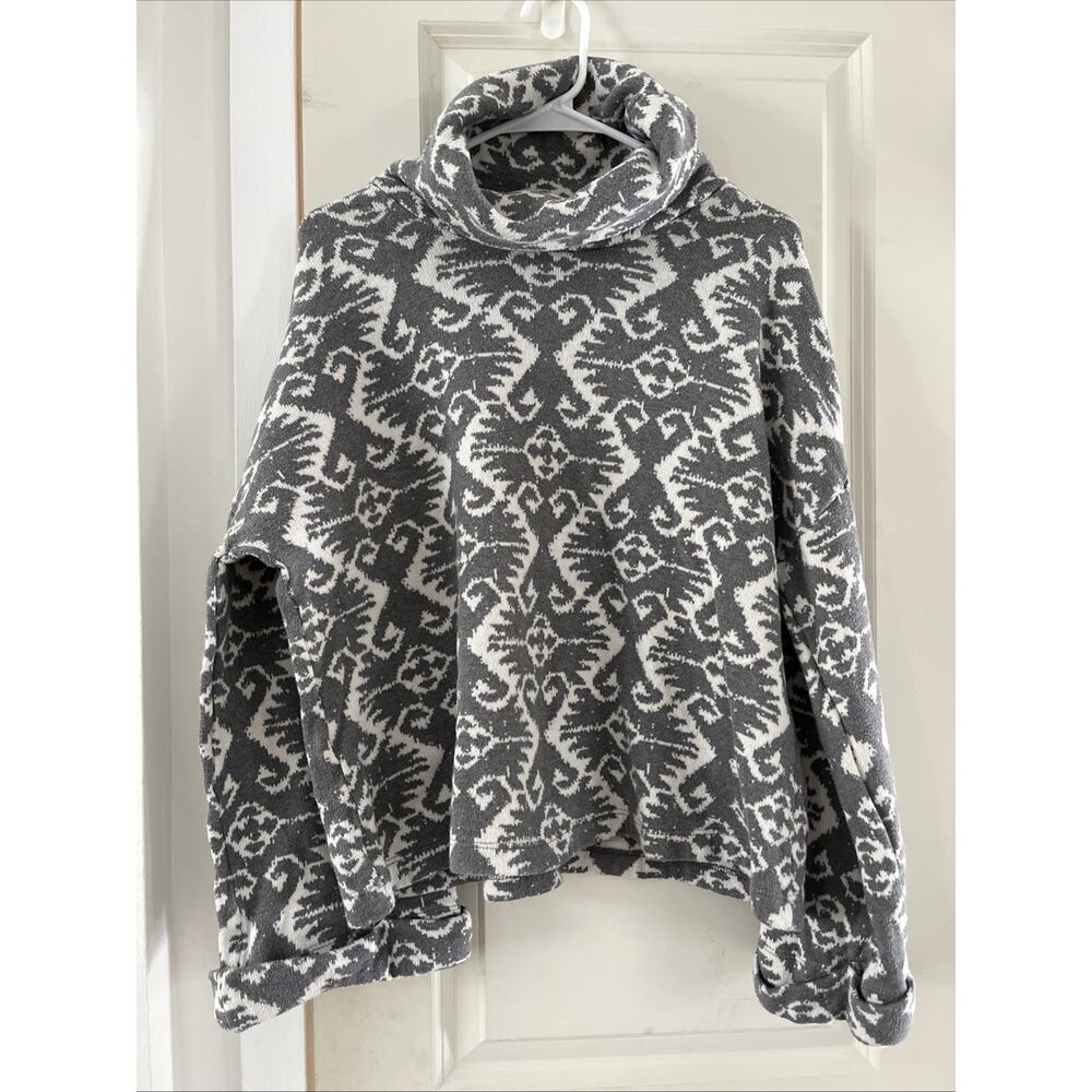 Sundance Women’s Size L Nordic Snowflake Pullover Sweater Bell Sleeve 106205